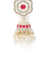 Floral Pearl Drop Bridal Necklace Set