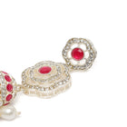 Floral Pearl Drop Bridal Necklace Set