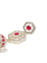 Floral Pearl Drop Bridal Necklace Set