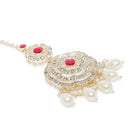 Floral Pearl Drop Bridal Necklace Set