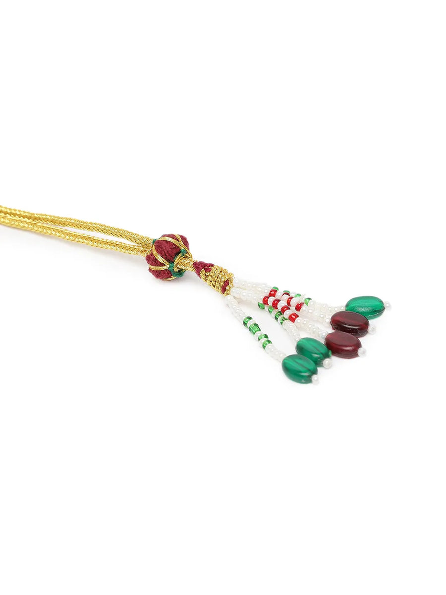 Floral Pearl Drop Bridal Necklace Set