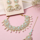 Elegant Pearl Drop Bridal Necklace Set