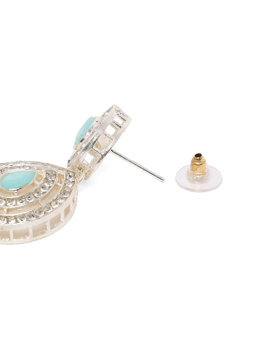 Elegant Pearl Drop Bridal Necklace Set