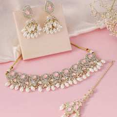 Royal Teardrop Faux Kundan Set