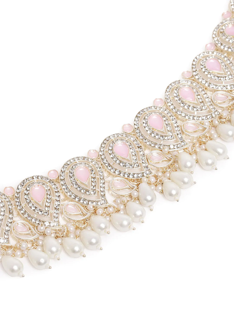 Royal Teardrop Faux Kundan Set