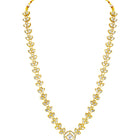 Peora Gold Kundan Leaf Pink Necklace Set