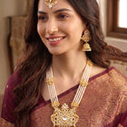 Peora Royal Pearl Heritage Nacklace Set - Gold