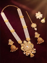 Peora Royal Pearl Heritage Nacklace Set - Gold