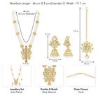 Peora Royal Pearl Heritage Nacklace Set - Gold