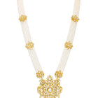 Peora Royal Pearl Heritage Nacklace Set - Gold