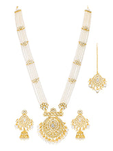 Peora Shahi Pearl Necklace Set - Gold