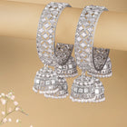 Heritage Jhumka Kundan Bangles,with Silver plating white colour gemstones. Best for your ethnic & festive wear.