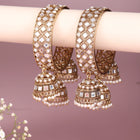 Heritage Jhumka Kundan Bangles - Gold