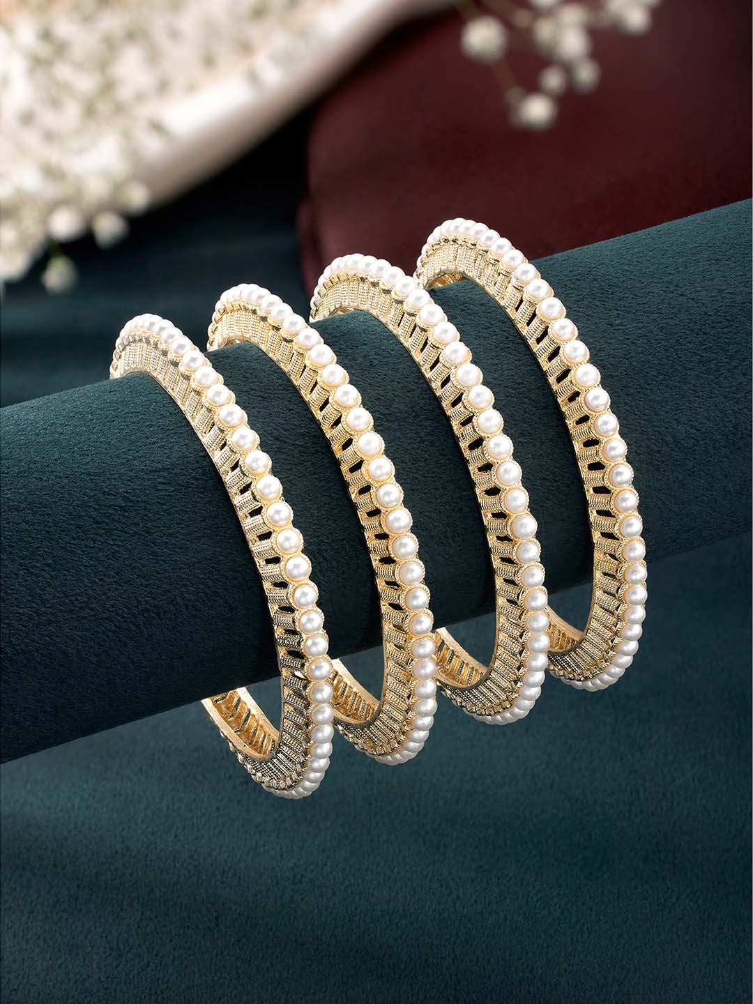 Pearl Bliss Exquisite Bangle Set