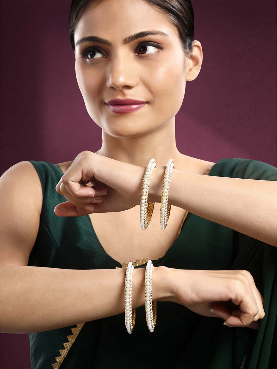 Pearl Bliss Exquisite Bangle Set