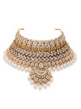 Gold Plated Kundan Pearl Bridal Jewellery Set