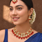 Gold Plated Red Kundan Splendor Set