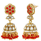 Gold Plated Red Kundan Splendor Set