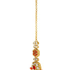 Gold Plated Red Kundan Splendor Set