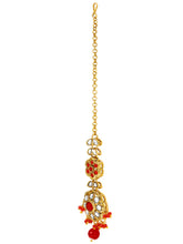 Gold Plated Red Kundan Splendor Set