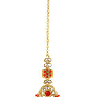 Gold Plated Red Kundan Splendor Set