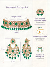 Gold Plated Green Kundan Dynasty Choker