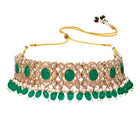 Gold Plated Green Kundan Dynasty Choker