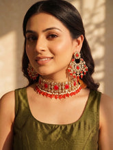 Gold Plated Kundan Pearl Wedding Choker