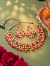 Gold Plated Kundan Pearl Wedding Choker