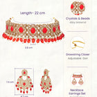 Gold Plated Kundan Pearl Wedding Choker