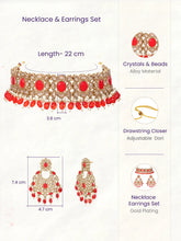 Gold Plated Kundan Pearl Wedding Choker