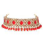 Gold Plated Kundan Pearl Wedding Choker