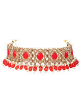 Gold Plated Kundan Pearl Wedding Choker