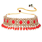 Gold Plated Kundan Pearl Wedding Choker