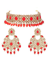Gold Plated Kundan Pearl Wedding Choker