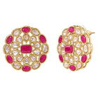 Gold Plated Pink Glory Kundan Necklace Set