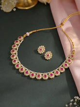 Gold Plated Prestige Pink Kundan Necklace Set