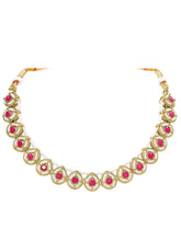 Gold Plated Prestige Pink Kundan Necklace Set