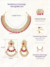 Gold Plated Maharani Pink Kundan Choker Set