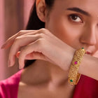 Gold Plated Traditional Kada Set for Women
