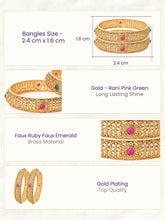 Gold Plated Traditional Kada Set for Women