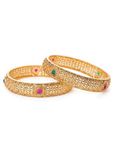 Gold Plated Traditional Kada Set for Women