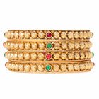 Gold Plated Ethnic Bangles Set for Women
