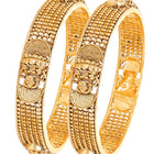 Gold Plated Designer Elephant Bangles
