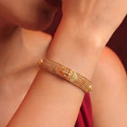 Gold Plated Designer Elephant Bangles