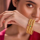Gold Plated Festive Bangle Set for Women