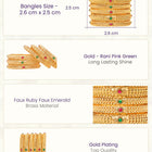 Gold Plated Festive Bangle Set for Women