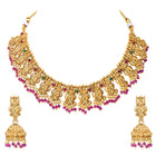 Gold Plated South Indian Temple Necklace Set