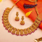 Gold Plated South Indian Temple Necklace Set