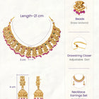 Gold Plated South Indian Temple Necklace Set
